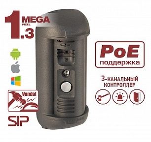 Beward DS06AP-3L (Gray) (16CV1, SD 4Gb) Вызывная панель IP-видеодомофона