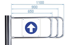 PERCo AG-650 створка для стойки автоматической калитки