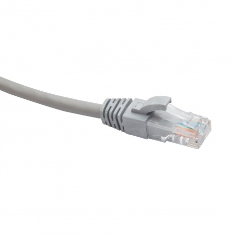 RJ45-RJ45 U/UTP Cat.5e LSZH нг(А)-HF (DR-181011), Патч-корд (коммутационный шнур), 3м, серый