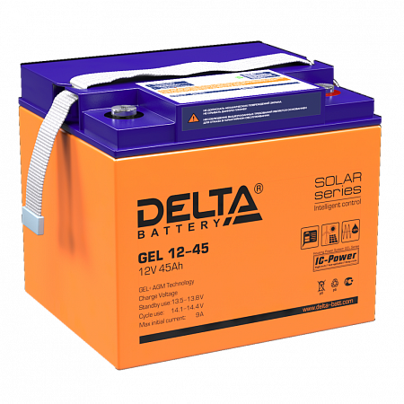 Deltа GEL 1245 Аккумулятор, 12В, 45А/ч