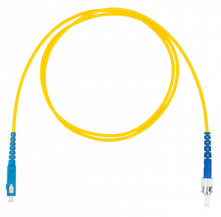 DATAREX SC-ST симплекс (simplex) OS2, нг(А)-HF, желтый, 0,5 м Шнур оптический коммутационный (патч-корд)