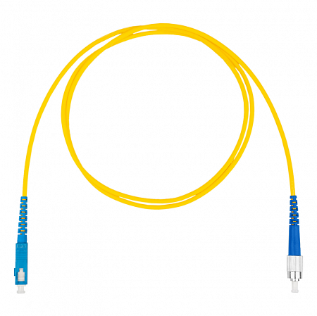 DATAREX SC-FC симплекс (simplex) OS2, нг(А)-HF, желтый, 15 м Шнур оптический коммутационный (патч-корд)