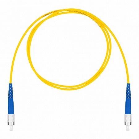 DATAREX Шнур оптический коммутационный патч-корд, FC-FC симплекс (simplex) OS2, нг(А)-HF, желтый, 15 м