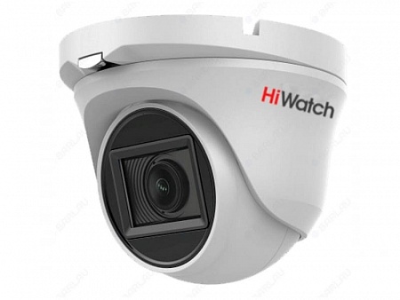 HiWatch DS-T503A (3.6) 5Mp Уличная видеокамера, 1/2.5&quot; CMOS, 80.1°, 2592x1944@20к/с, 2560x1440/1920x1080@25к/с, ИК-фильтр, 0.01 Лк@F1.2, OSD/DWDR/BLC/DNR/HLC/EXIR Smart ИК, видеовыход: 1хHD-TVI/AHD/CVI/CVBS, аудио по коаксиалу (AoC), EXIR-подсветка до 30м