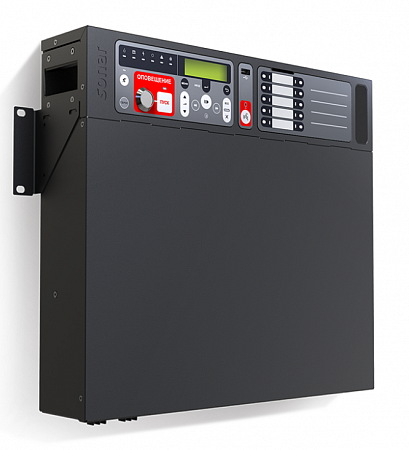 Sonar SPM-B10050-DW Прибор управления оповещением пожарный, мощность 500 Вт, 10 зон/10 линий оповещения, прием сигнала от ОПС по сухому контакту (СК), установка на стену